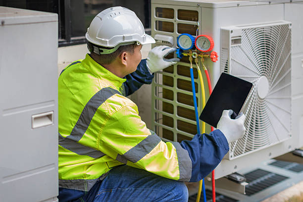 Professional Hvac Maintenance technician working in Camp Lake, WI